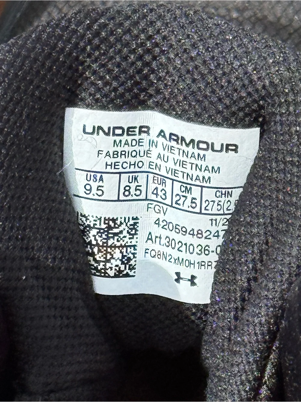 Under Armour Tactical Boots Men’s 9.5 Black Side Zip Duty Hiking Combat - Picture 7 of 7